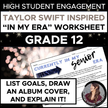 Preview of Taylor Swift-Inspired "In My SENIOR Era" Worksheet (BACK TO SCHOOL)