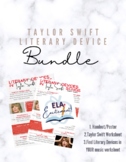 Taylor Swift Literary Device Bundle | Pop Culture Activity | Print or Post