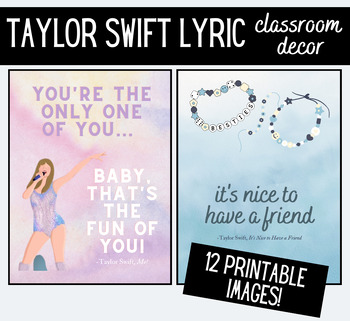 Taylor Swift Inspired Classroom Affirmations Digital Downloads L Boho  Teacher Aesthetic 