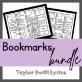 Taylor Swift Lyrics Coloring Page Bookmark Set {VERSION 1}