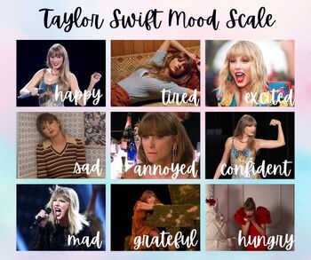 Preview of Taylor Swift Mood Scale