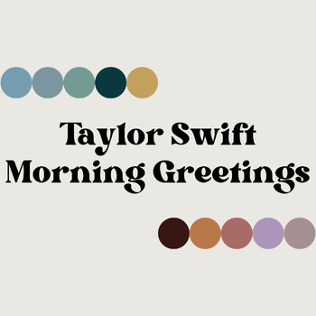 Preview of Taylor Swift | Morning Greeting Poster
