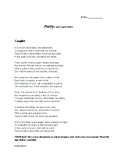 Taylor Swift Poetry Unit - Poetry Lessons
