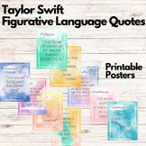 Taylor Swift Quotes: Figurative Language Posters
