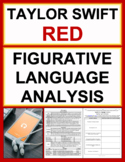 Taylor Swift Figurative Language Analysis | Printable & Di