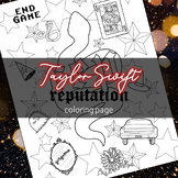 Taylor Swift Reputation Coloring Page