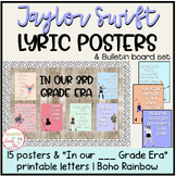 Taylor Swift Song Lyric Posters & Bulletin Board Set | Boh