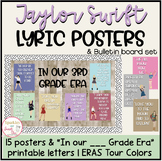 Taylor Swift Song Lyric Posters & Bulletin Board Set | The