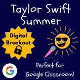 Taylor Swift Summer Figurative Language Poetry Escape Room