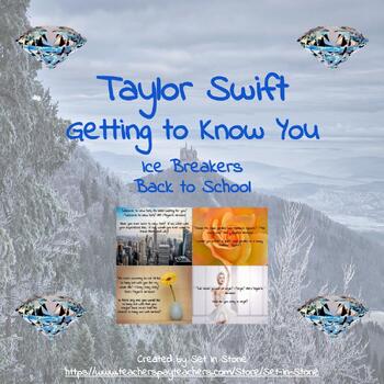 Preview of Taylor Swift Themed Getting to Know You Ice Breakers