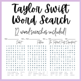 Taylor Swift Word Search | ALL ERAS | End of Year