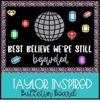 Preview of Taylor Swift inspired "bejeweled" Bulletin Board Door Decoration 
