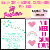 Taylor Swift inspired classroom posters for the Swiftie Teachers
