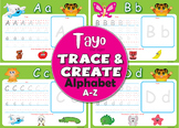 Tayo The Tiger Trace & Create Letters A-Z