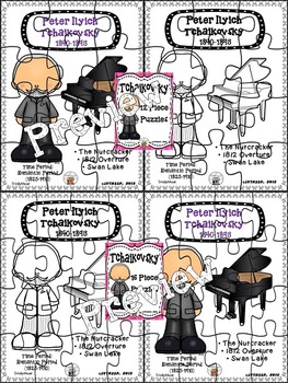 Tchaikovsky Puzzles (Composer of the Month) by TrinityMusic TpT