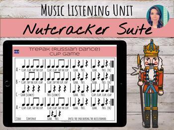 Preview of Tchaikovsky's Nutcracker Unit | Story, Cup Game, Coloring, Scarves & Play Alongs