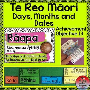 Preview of Te Reo Māori- Days, Months and Dates.