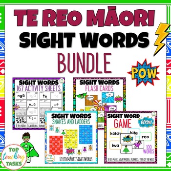 Preview of Te Reo Māori Sight Words BUNDLE | Maori Language Week