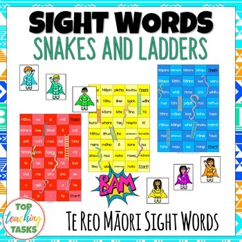 Teacher Made Literacy Center Learning Resource Game Sight Word Chutes & Ladders 