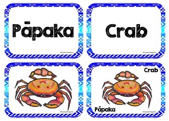 Te Reo Maori Under The Sea Multi Purpose Flash Cards Maori Language Week