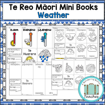 Preview of Te Reo Māori Weather/ Te Huarere Mini-book/ Booklet Activity