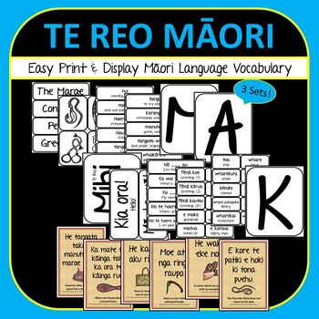 Te Reo Maori Bundle M Ori Proverbs Whakatauki Posters Mihi Word Wall
