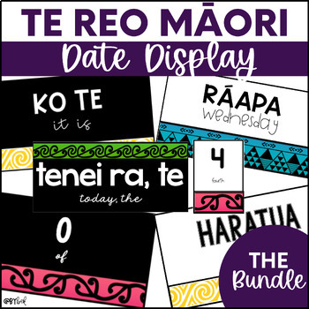 Preview of Te Reo Māori Date Display for Daily Interchangeable Use - BUNDLE