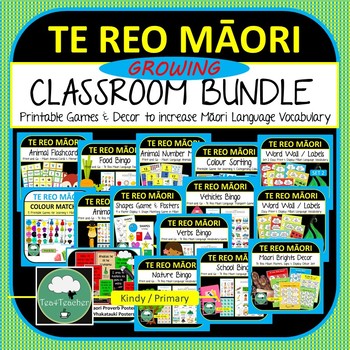 Preview of Te Reo Maori Classroom GROWING BUNDLE Maori Language New Zealand