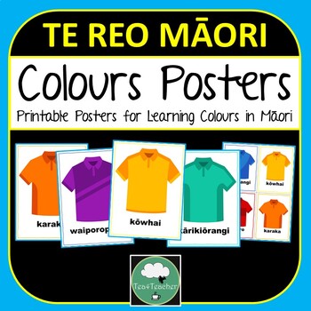 Preview of Te Reo Maori Colour Posters Tshirts