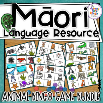Preview of Te Reo Maori Language Resource Bundle - 3 Animal Bingo Games