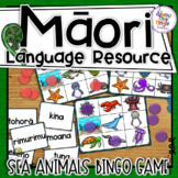 Te Reo Maori - Sea Animal Bingo Game & Matching Activity Cards