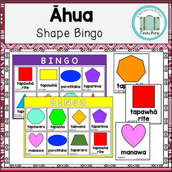Te Reo Maori 2D Shape Practise| Maori Language Bingo Game | TPT
