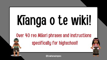 Preview of 40 weeks of te reo Māori phrases for secondary school and intermediate!