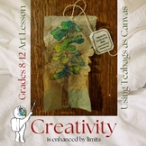 Mixed Media teabag Art - Art Lesson in Creativity for Midd