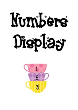 Preview of Tea Cup Numbers Display 1 - 20