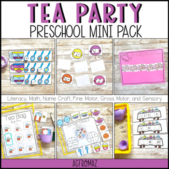 Preview of Tea Party Preschool Mini Pack