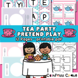 Tea Party Pretend Play Printables
