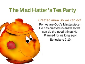 Preview of Tea Pot's Mad Hatter Lessons for Character Education