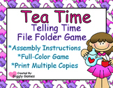 Tea Time Telling Time File Folder Game