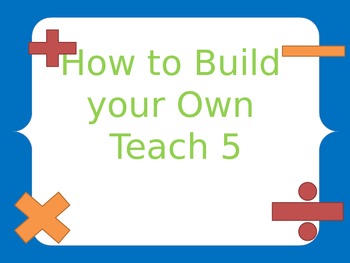 Preview of Teach 5 How To Packet {Editable}