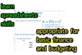 Teach Budgets and Basic Finance using Spreadsheets