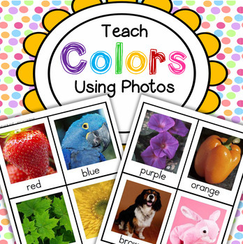 Preview of Colors Activities Using Photos - Posters Games Flashcards and Printables