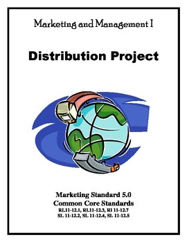 Preview of Teach Distribution in Marketing With International Common Core Linked Project