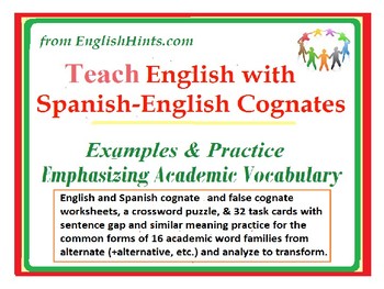 Preview of Teach English with Spanish-English Cognates: Examples & Practice