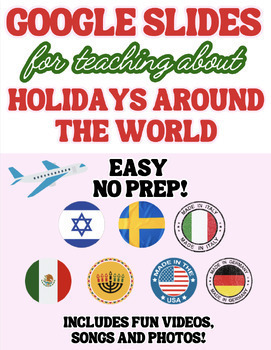 Preview of Teach Holidays Around the World with these Google Slides!