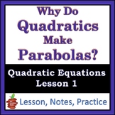 Teach: How Quadratics Make Parabolas to Alg 1 - Lesson, Gu