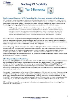 Preview of Teach ICT Capability in Year 3 Numeracy