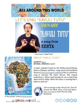 Preview of Teach Kids About Africa -- Let's Sing "Kavuli Tutu" -- All Around This World