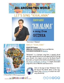 Preview of Teach Kids About Africa -- Let's Sing "Kikalama" -- All Around This World