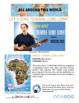 Preview of Teach Kids About Africa by Singing "Diarra Loro Lora" -- All Around This World
